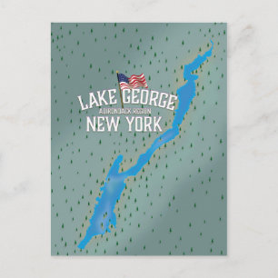 Carte du lac George New York