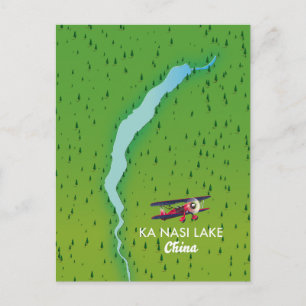 Carte du lac Ka Nasi Chine