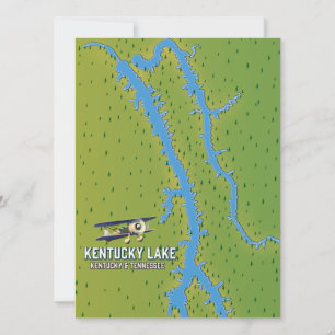 Carte du lac Kentucky USA
