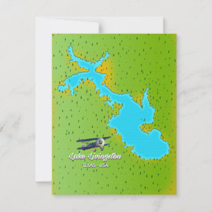 carte du lac livingston Texas