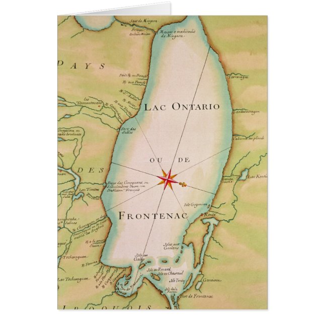 Carte du lac Ontario (Devant)