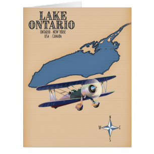 Carte du lac Ontario États-Unis Canada
