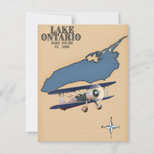 Carte du lac Ontario États-Unis Canada