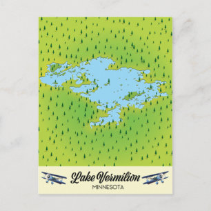 Carte du lac Vermilion Minnesota