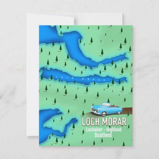 Carte du Loch Morar Lochaber Highland Scotland (Devant)