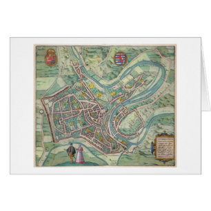 Carte du Luxembourg, de 'Civitates Orbis Terrarum