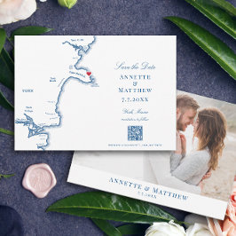 Carte du Maine de York Marine Destination Mariage