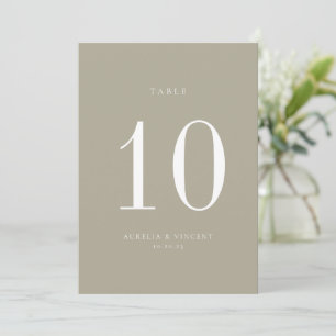 Carte du Mariage vert Earthy Sage