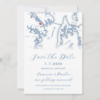 Carte du Maryland d'Annapolis Photo bleu marine