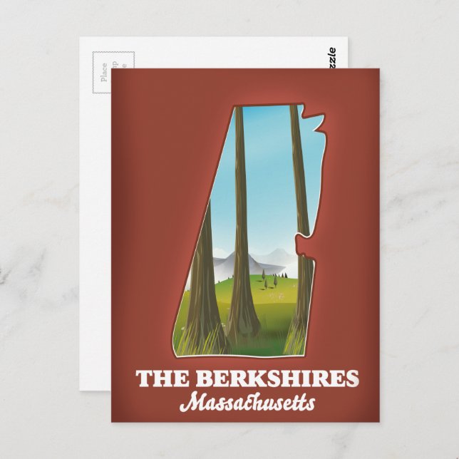 Carte du Massachusetts Berkshires (Devant / Derrière)