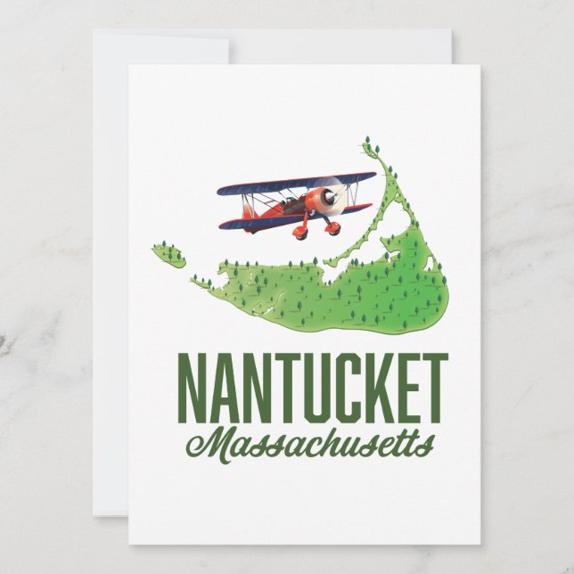 Carte du Massachusetts de Nantucket (Devant)