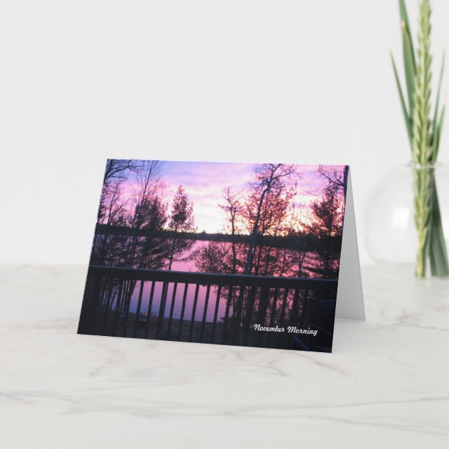 Carte du matin de novembre (Devant)