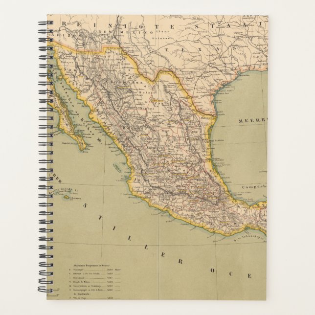 Carte du Mexique (Devant)