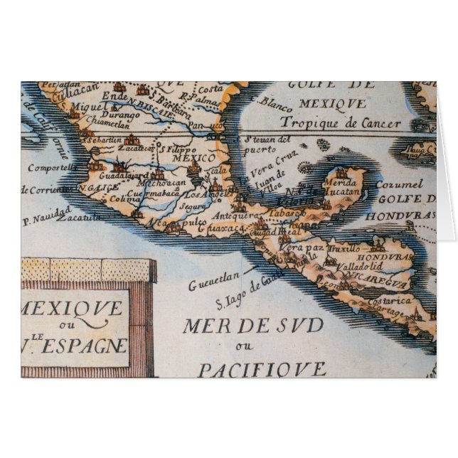 Carte du Mexique ou de la nouvelle Espagne | 1625 (Devant horizontal)