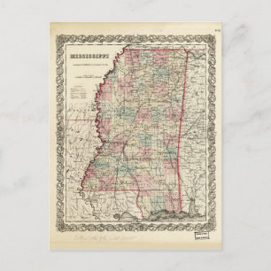 Carte du Mississippi (1855)
