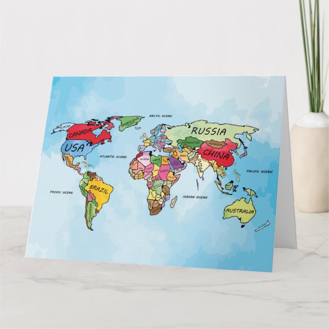 Carte du monde (Devant)