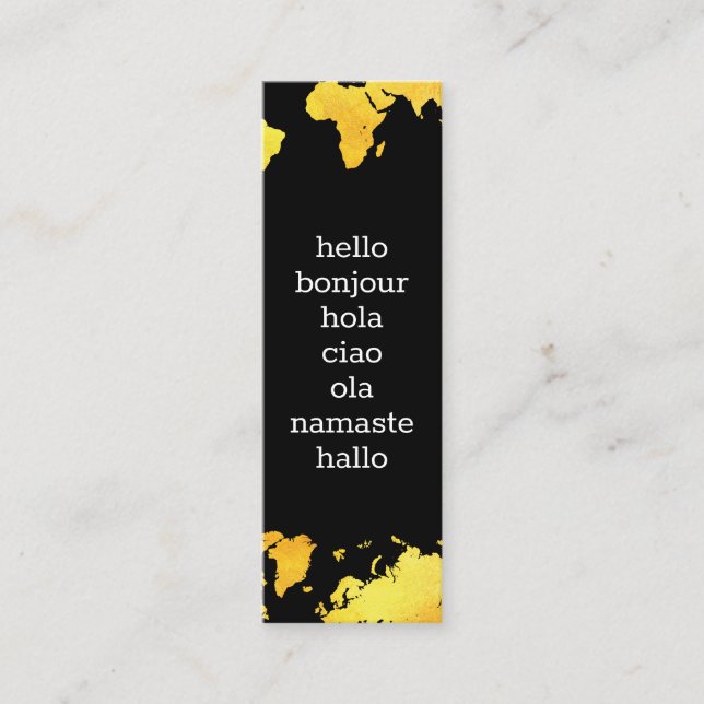 Carte du monde (Devant)