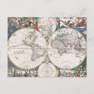 Carte du monde 1685 de Bormeester