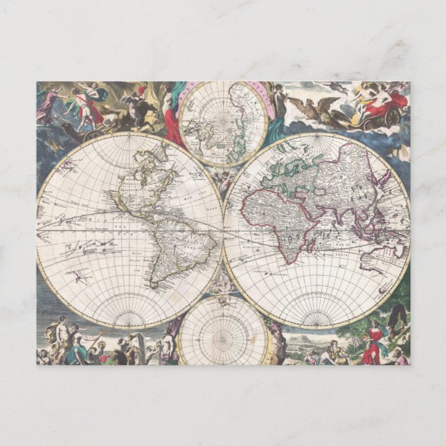 Carte du monde 1685 de Bormeester (Devant)