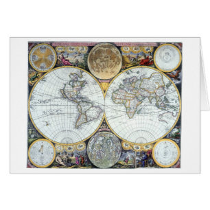 Carte du monde antique, Atlas Maritimus par John S