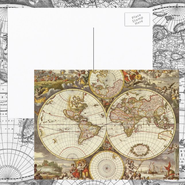 Carte du monde antique, ch. 1680. Par Frederick de (Créateur téléchargé)