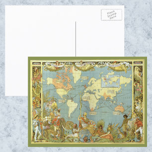 Carte du monde antique de l'Empire britannique, 18