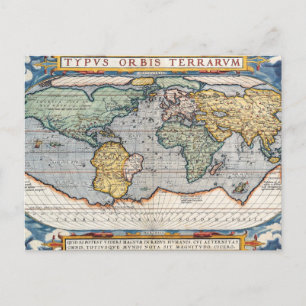 Carte du monde antique du XVIe siècle