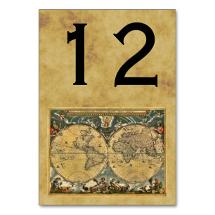 Carte du monde antique, numéro de table BG désorga