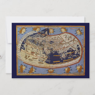 Carte du monde antique Ptolémée, Johannes d'Arnshe