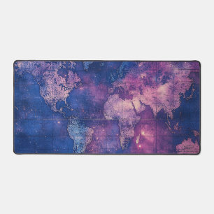 Carte du monde céleste vintage Royal Purple