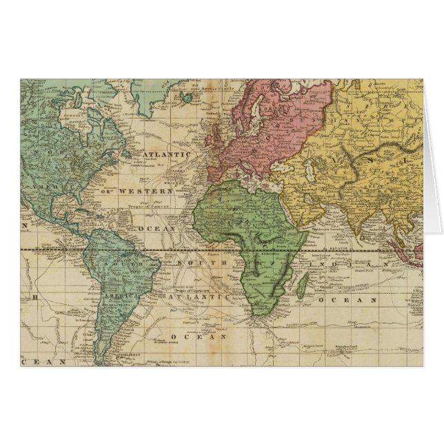 Carte du monde coloré (Devant horizontal)