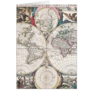 Carte du monde de Bormeester de 1685