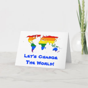 Carte du monde de la fierté arc-en-ciel LGBT Carte