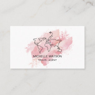 Carte du monde de l'agent de voyage Avion Vacances