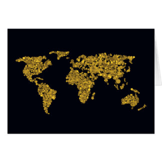 Carte du monde des points d'or