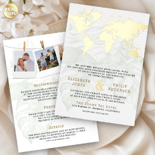 Carte du monde destination tropicale blanche maria