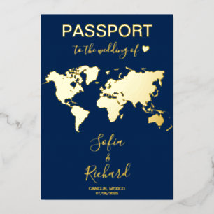 Carte du monde du Mariage de passeport Destination