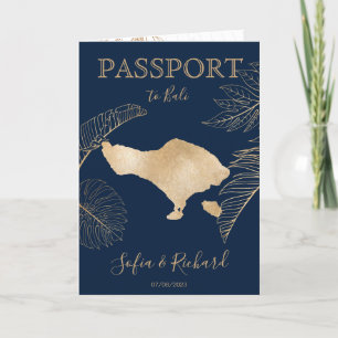 Carte du monde du passeport de destination de Bali