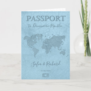 Carte du monde du passeport de destination tropica