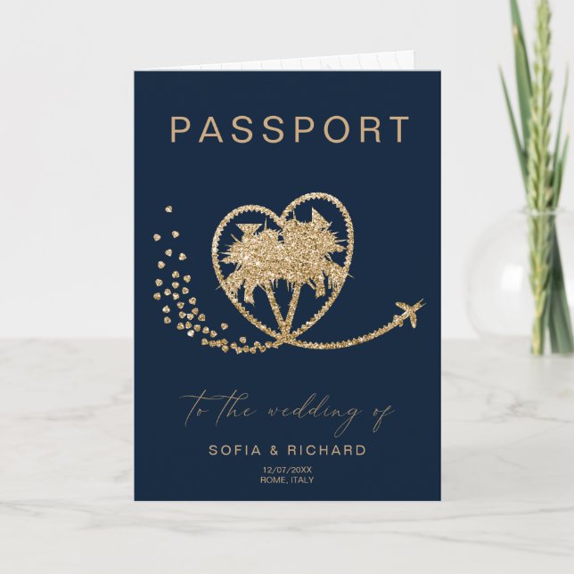 Carte du monde du passeport de mariage de destinat (Devant)