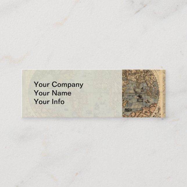 Carte du monde Forlani Antiquev 1565 Renaissance (Devant)