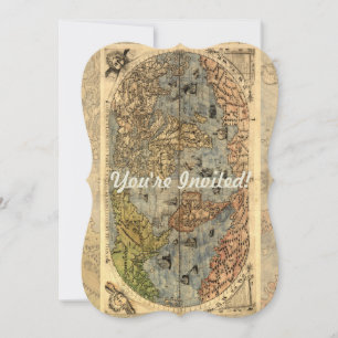 Carte du monde Forlani Antiquev 1565 Renaissance