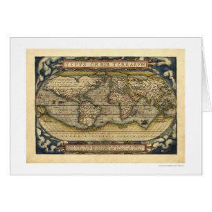 Carte du monde par Ortelius 1570