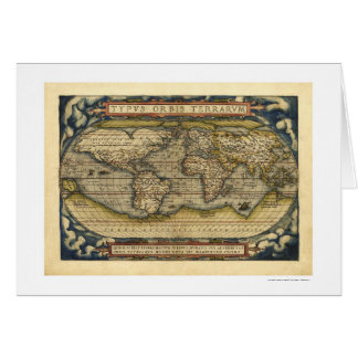 Carte du monde par Ortelius 1570