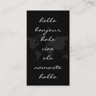 Carte du monde   Salutations internationales