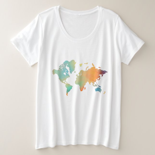 Carte du monde Travel Turquoise Beach Tourist (Design devant)