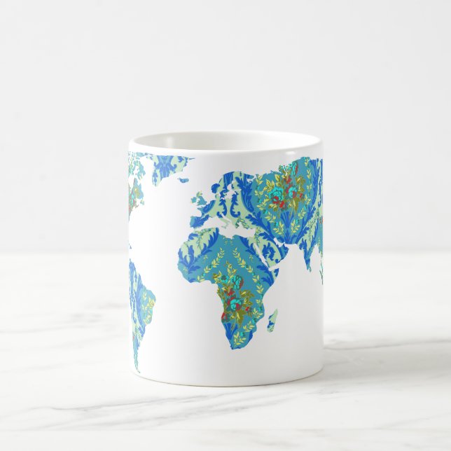 Carte du monde victorien moderne | Mug World Trave (Centre)