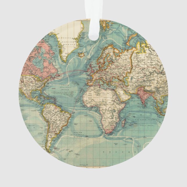 Carte du monde vintage (dos)