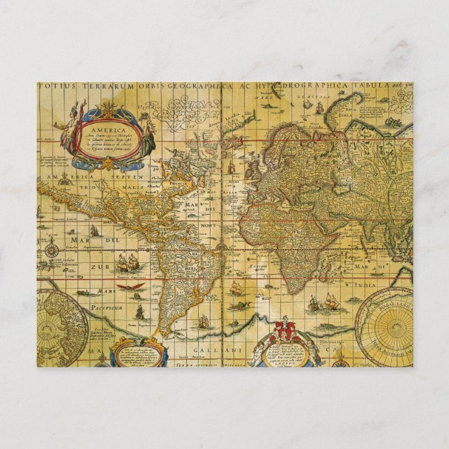 Carte du monde vintage (Devant)