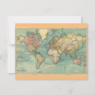 Carte du monde Vintage